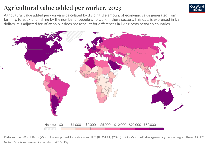 A thumbnail of the "Agricultural value added per worker" chart