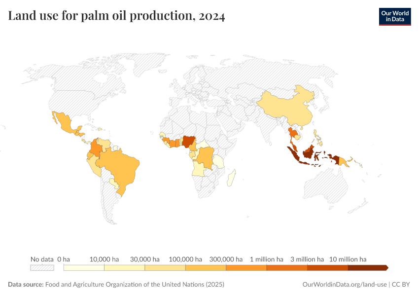 A thumbnail of the "Land use for palm oil production" chart