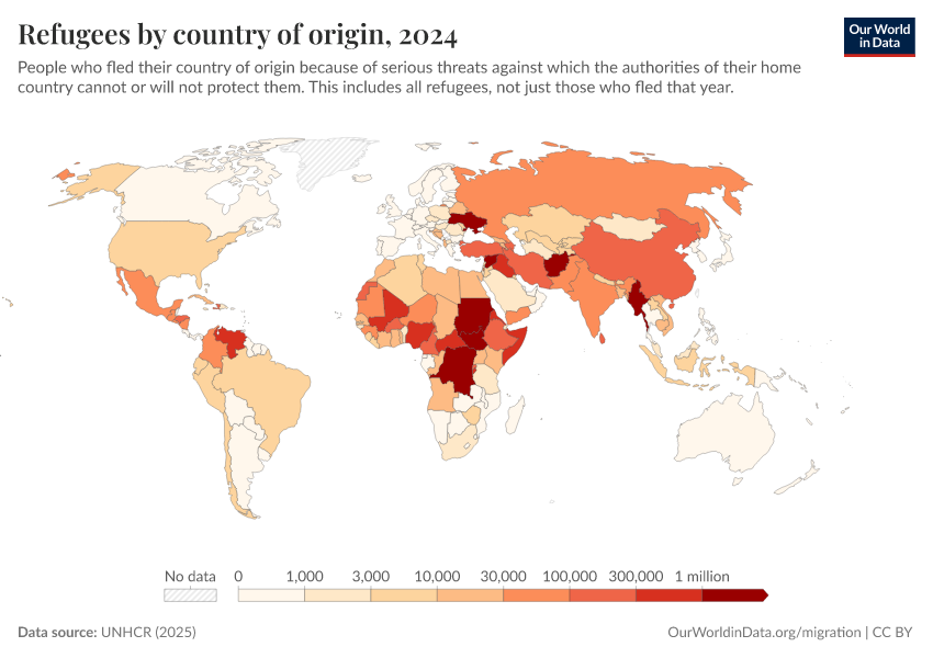A thumbnail of the "Refugees by country of origin" chart
